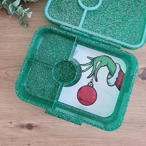 Insert pour boîte à lunch Grinch de Noël