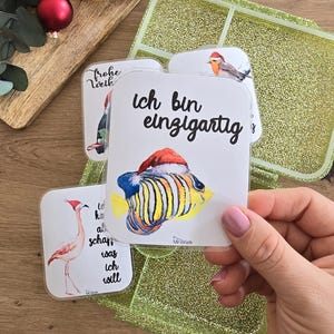 Brotzeitbox Affirmations Karten Weihnachtstiere