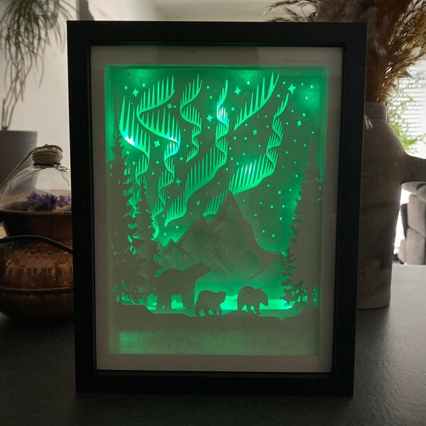 Lightbox Northern Lights (papier recyclé)