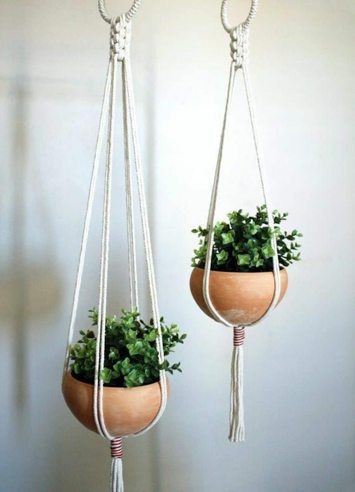 Hanging Orchid Planter Indoor & Outdoor Flower Pot Handmade | Etsy