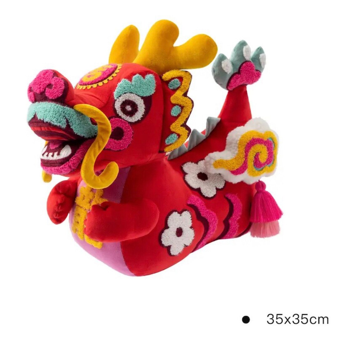 Handmade Embroidery Cushionhong Kong Dragon Etsy