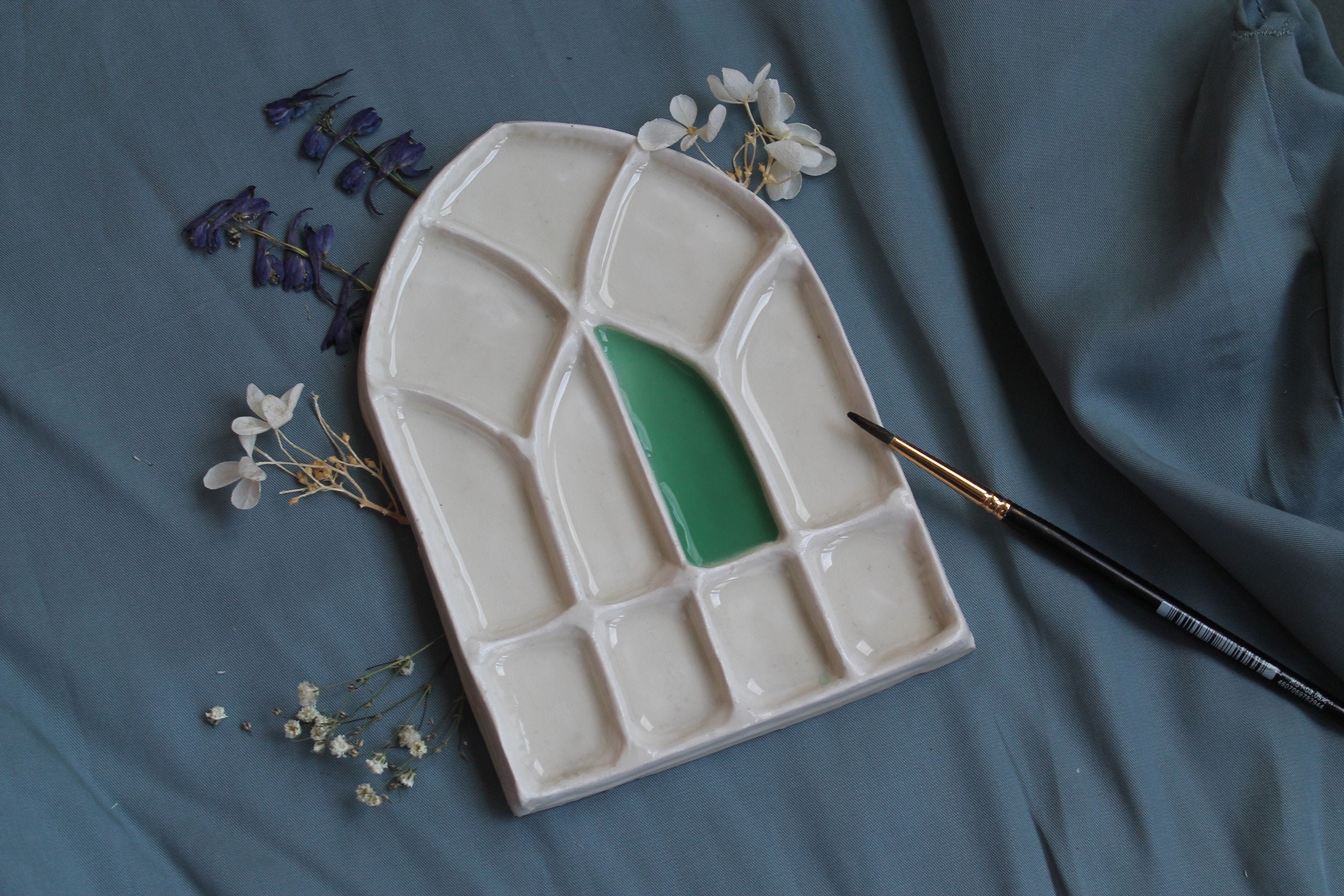 Ceramic palette Watercolor palette Gift for artist Etsy