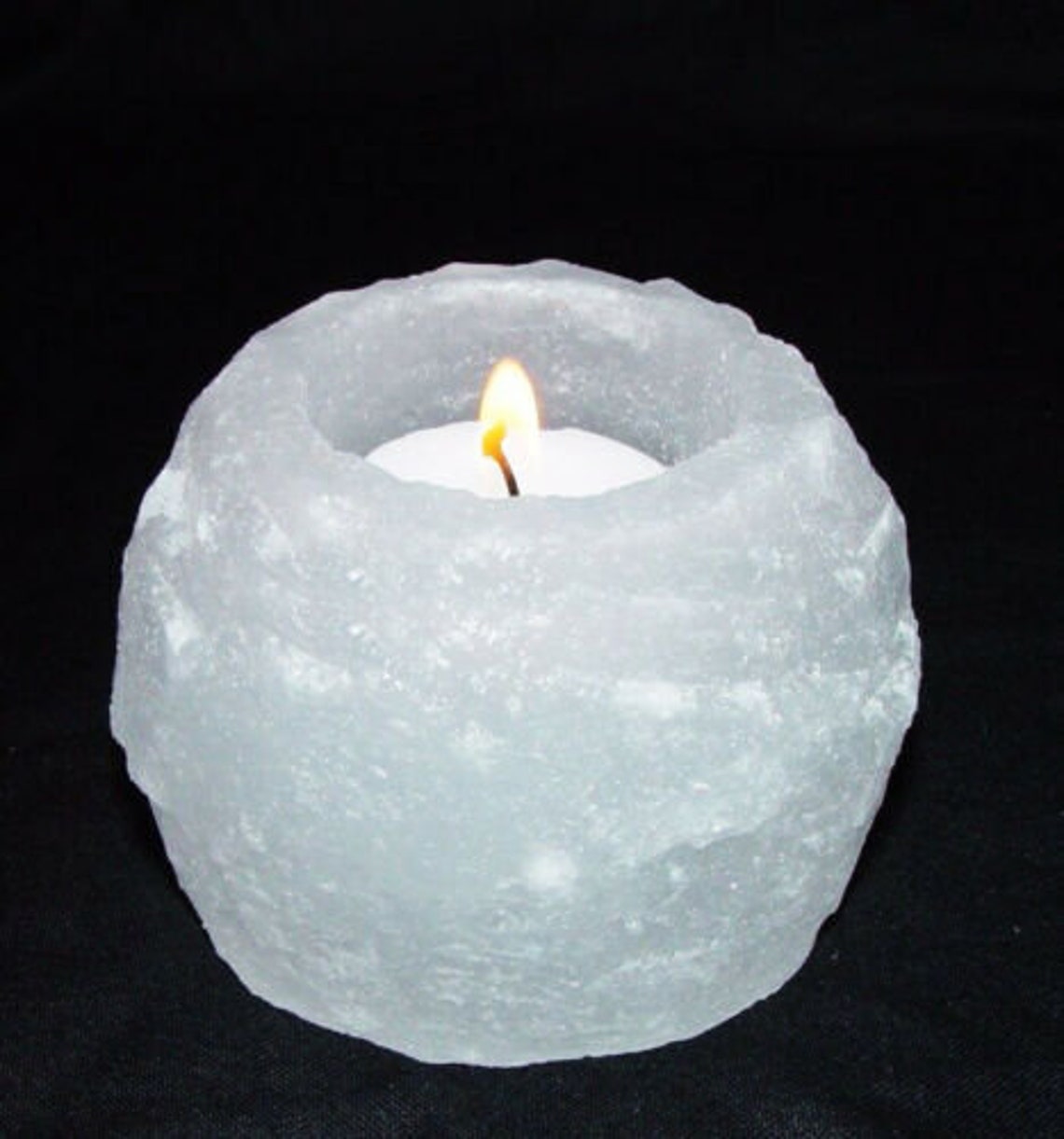 100 Natural Himalayan Pink Salt Candle Holder Crystal Rock Etsy UK