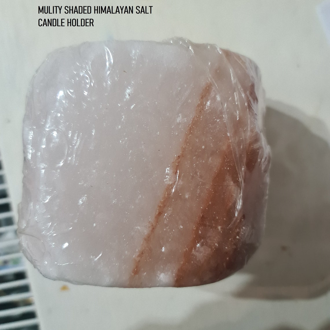 100 Natural Himalayan Pink Salt Candle Holder Crystal Rock Etsy UK