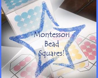 Montessori Printable Bead Squares - A4 Printable Edition