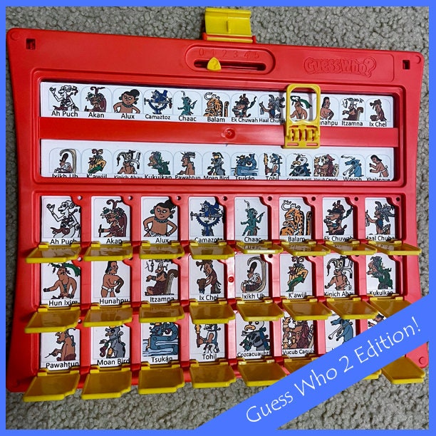 Ancient Maya Guess Who Cards! (new Edition) - Etsy
