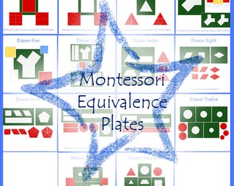 Montessori Equivalence Plates SVG Cut Files