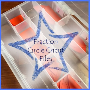 Montessori Fraction Circles Cricut Files