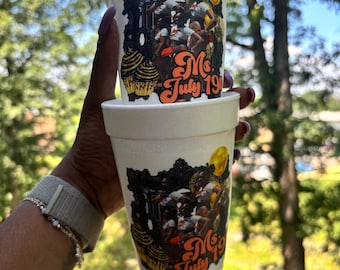 Custom / personalized party favors foam cups starting at 5pc+ without transparent background