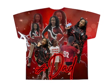 3D cheerleading Custom / personalized theme All Over T-shirt ‘ FRONT DESIGN back OPTIONAL