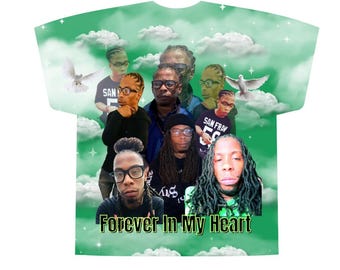 Memorial All Over Custom / personalized 3D T-shirt ‘ FRONT DESIGN back OPTIONAL