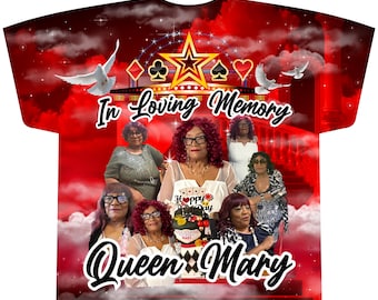 Memorial All Over Custom / personalized 3D T-shirt ‘ FRONT DESIGN back OPTIONAL