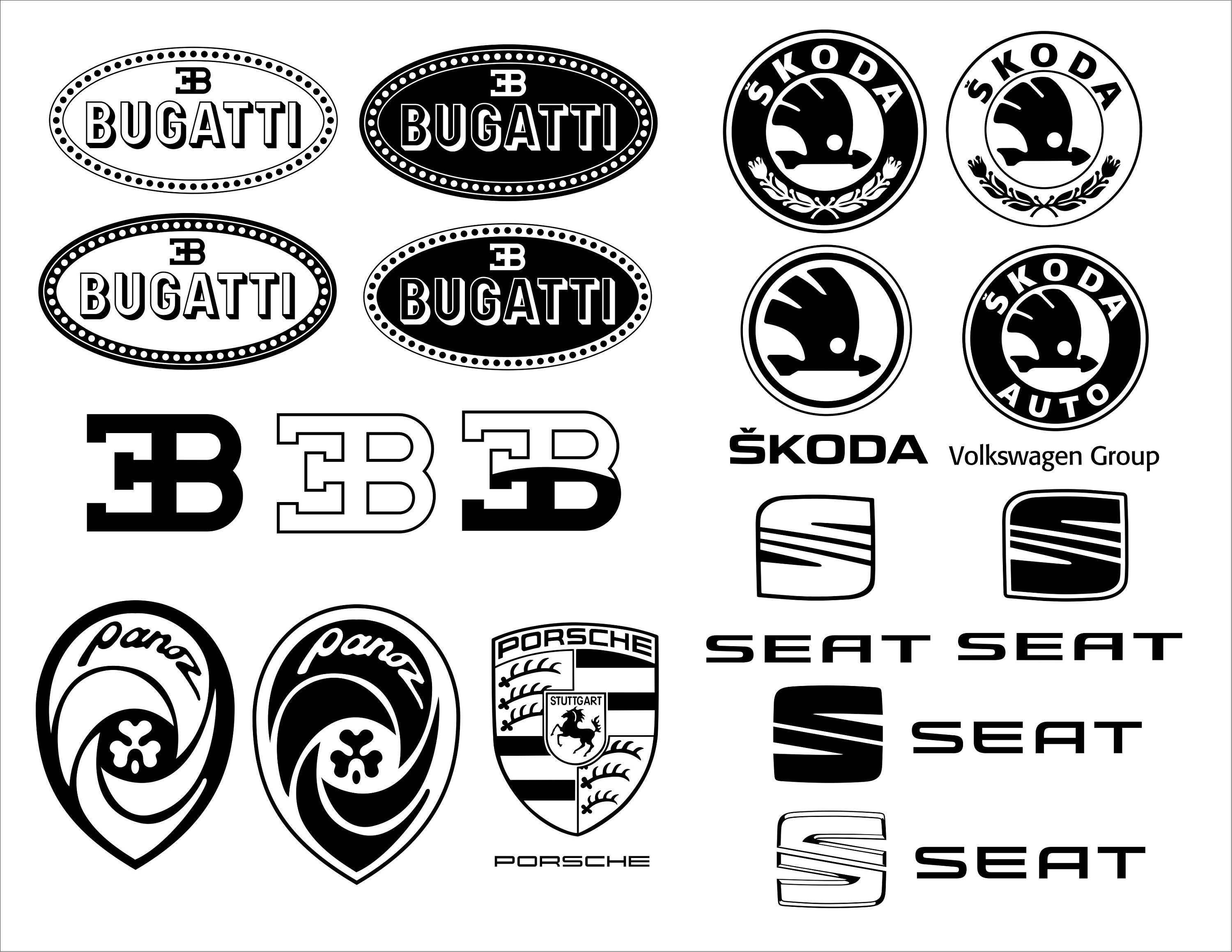 Europe car design elements SVG Bundle. Auto sticker label Etsy