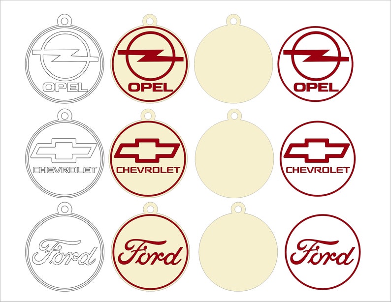 Download Auto logos SVG Bundle. Keychain Car emblems vector clipart ...
