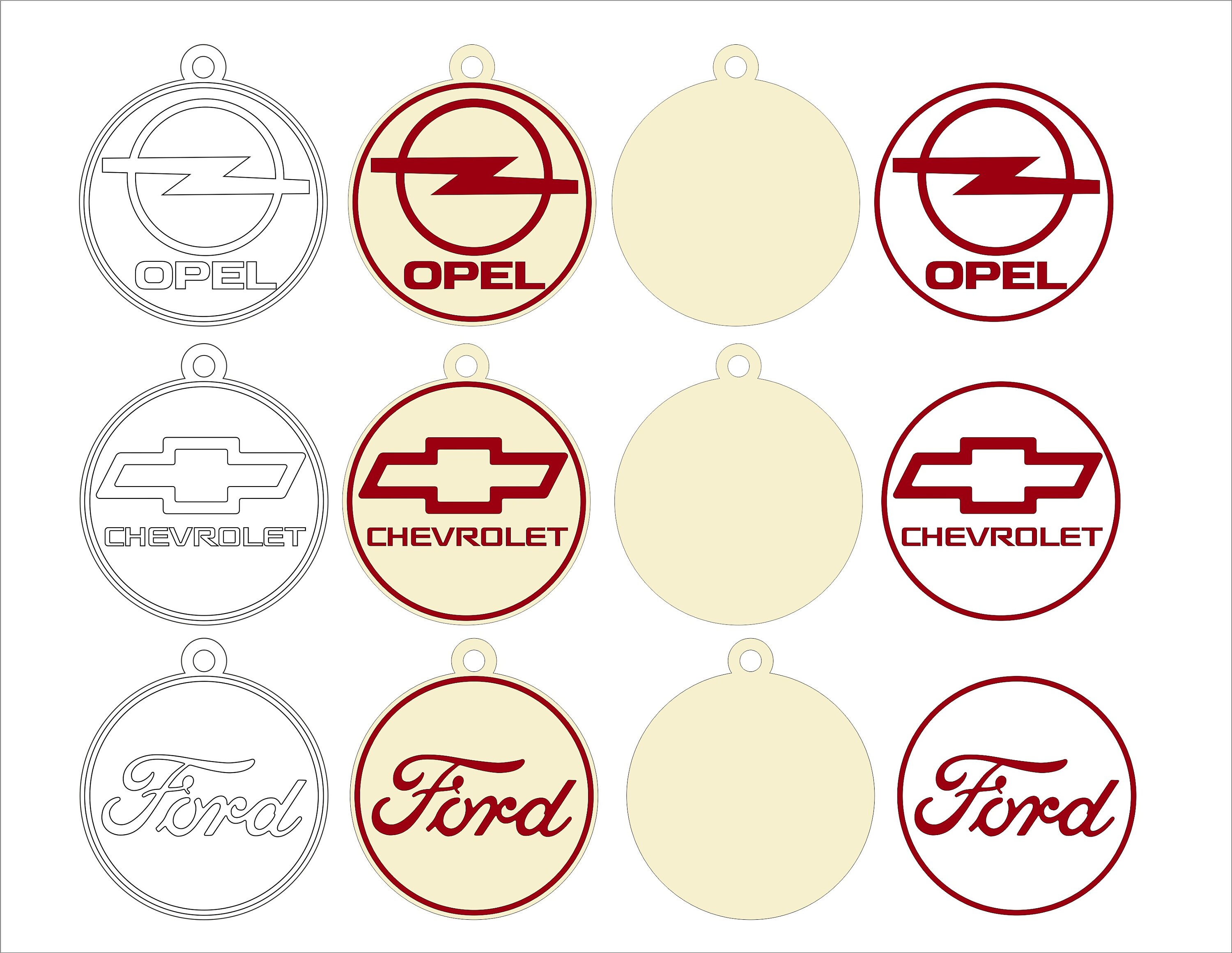 Auto logos SVG Bundle. Keychain Car emblems vector clipart Etsy