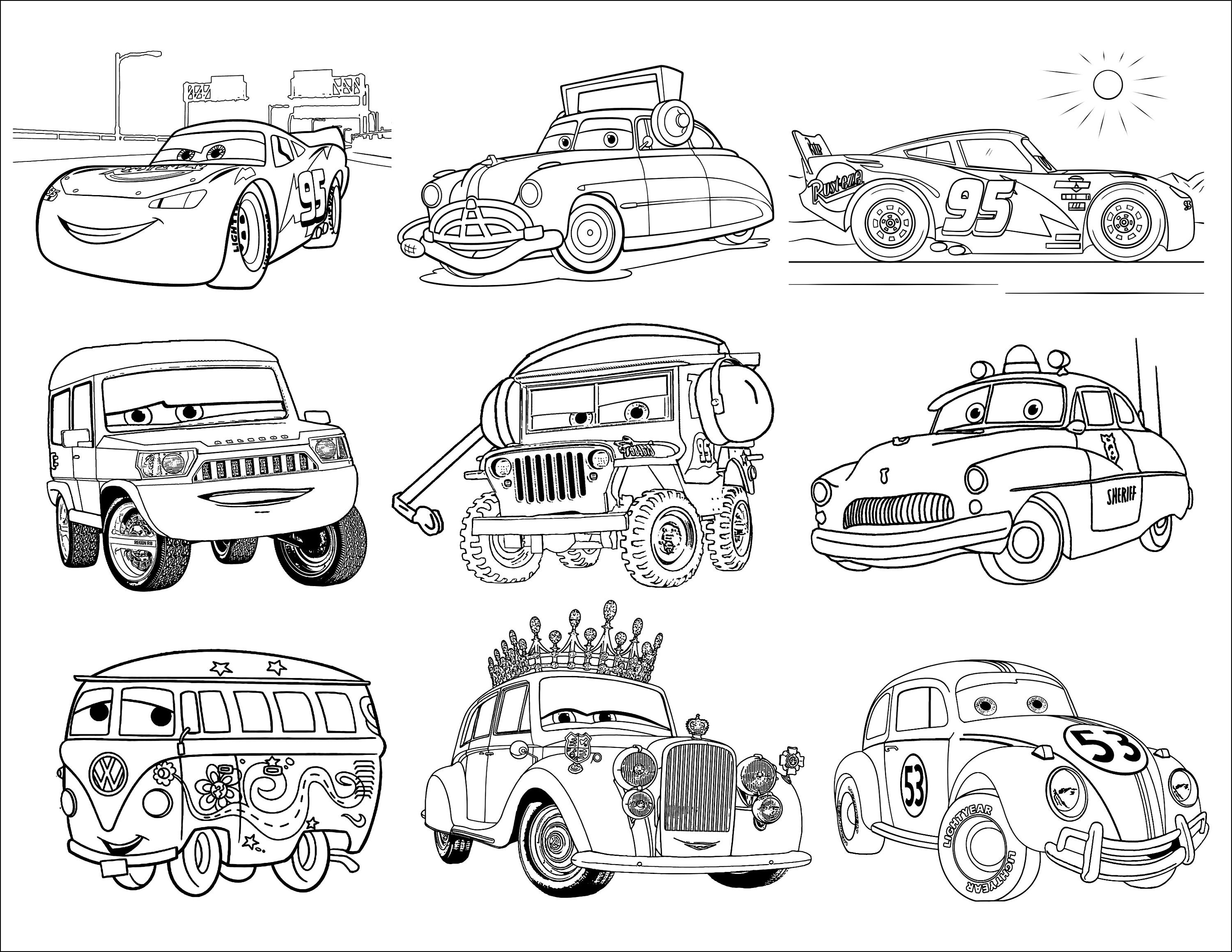 Disney Pixar Cars Coloring Pages At Free Printable Porn Sex Picture
