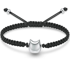 Bransoletka z urną Bransoletka z popiołu Pamięci zmarłego kota Głowa kota Biżuteria dla zwierząt Pamięci Bransoletka z popiołu Stal nierdzewna srebrna z grawerem