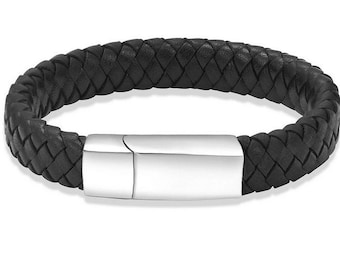 Urn Bracelet Cremation Jewelry for Ashes of Pet or Human Dog Loving Memory Memorial Gift Keepsake Leather Steel with personal engraving