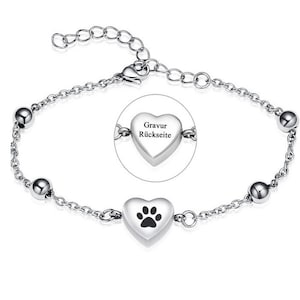 Bracelet Urne Funéraire Pour Cendres En Forme De Cœur Pour