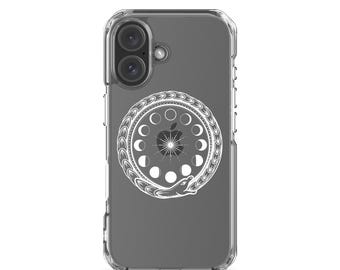 Ouroboros doorzichtig iPhone®-hoesje - wit