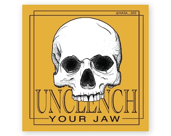 Sticker Ontspan je kaak