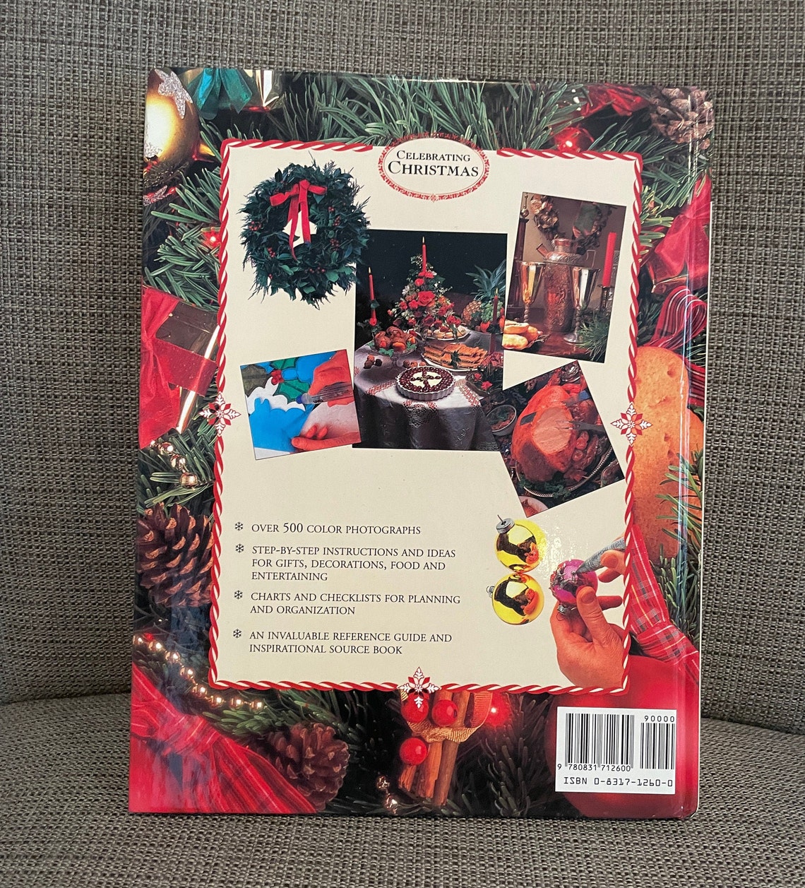 Embellished Coffee Table Gift Book Christmas Holiday Etsy