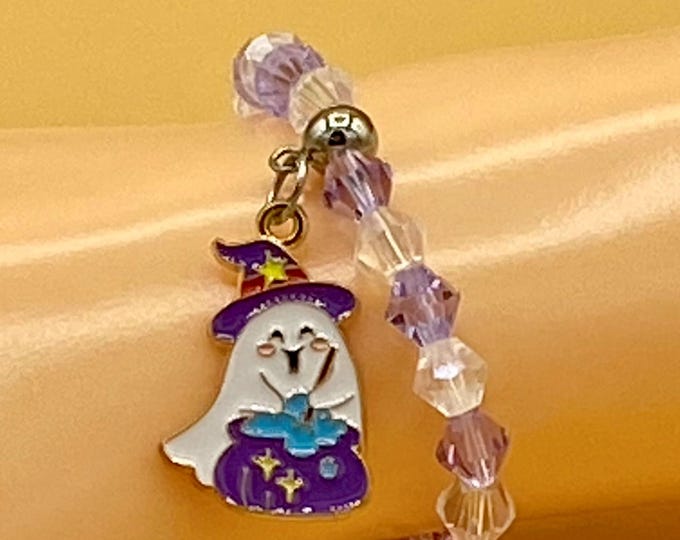 Child's Ghost Witch Stretch Bracelet for kids Halloween
