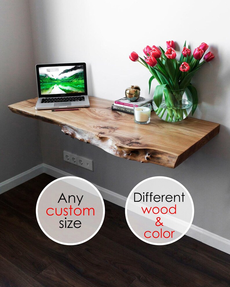 Live Edge Floating Shelf Walnutfloating Shelf Woodfarmhouse Etsy