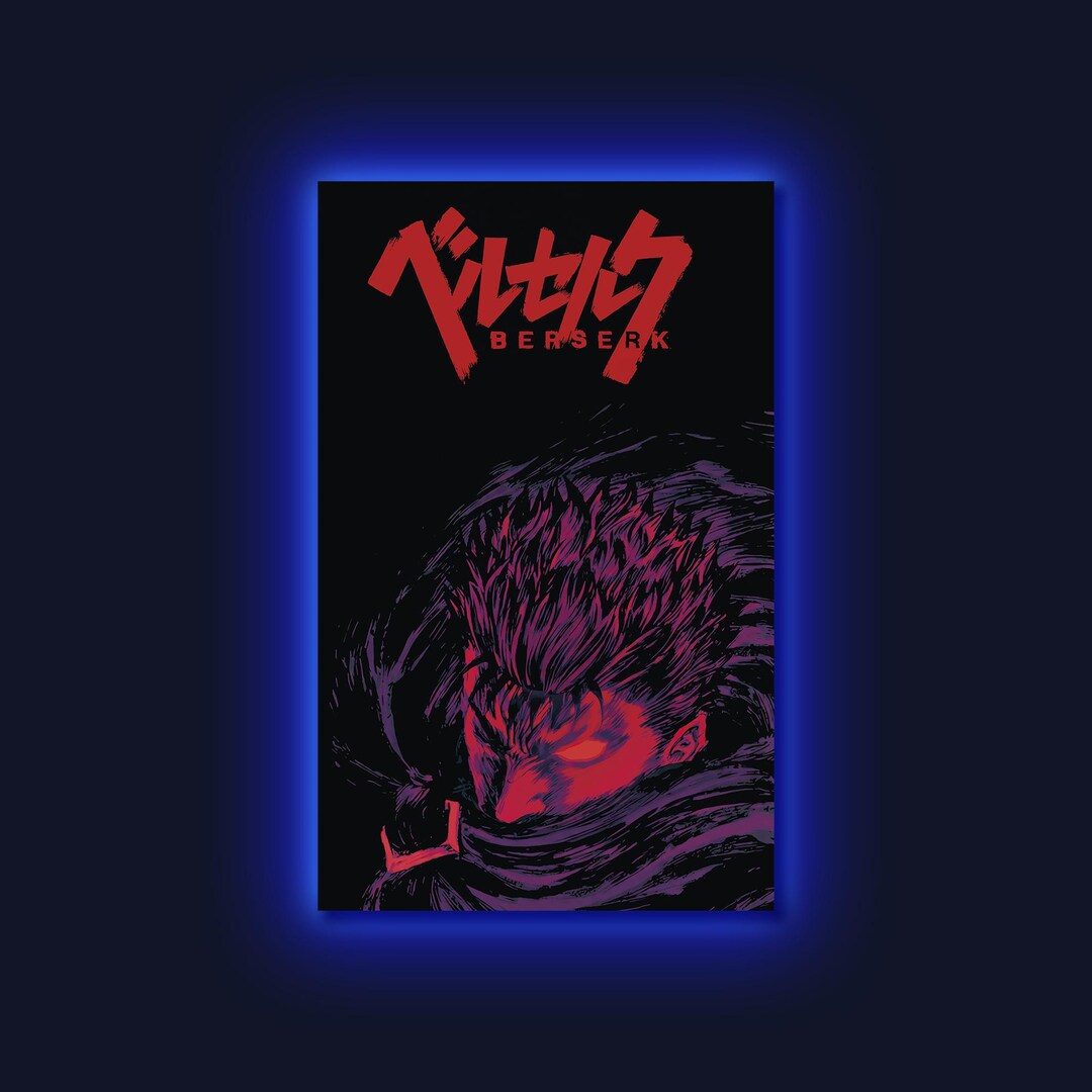 Berserk Wall Art, Berserk Neon Light Sign, Anime Neon Wall Decor, Light ...