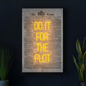 Neon Quote Sign, Motivational Neon Sign, Aesthetic Wall Decor, Funny Neon Sign, Neon Wall Art, Dorm Room Neon Sign, Neon Canvas Wall Art