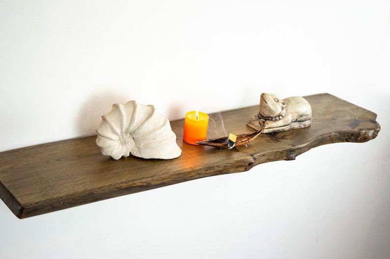 Floating Shelf Live Edge Woodfloating Shelves Woodfloating Etsy