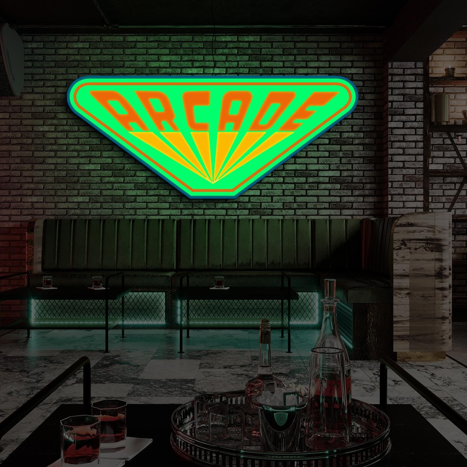 Arcade Led Sign,arcade Neon Sign,arcade Wall Art Light,retro Arcade ...