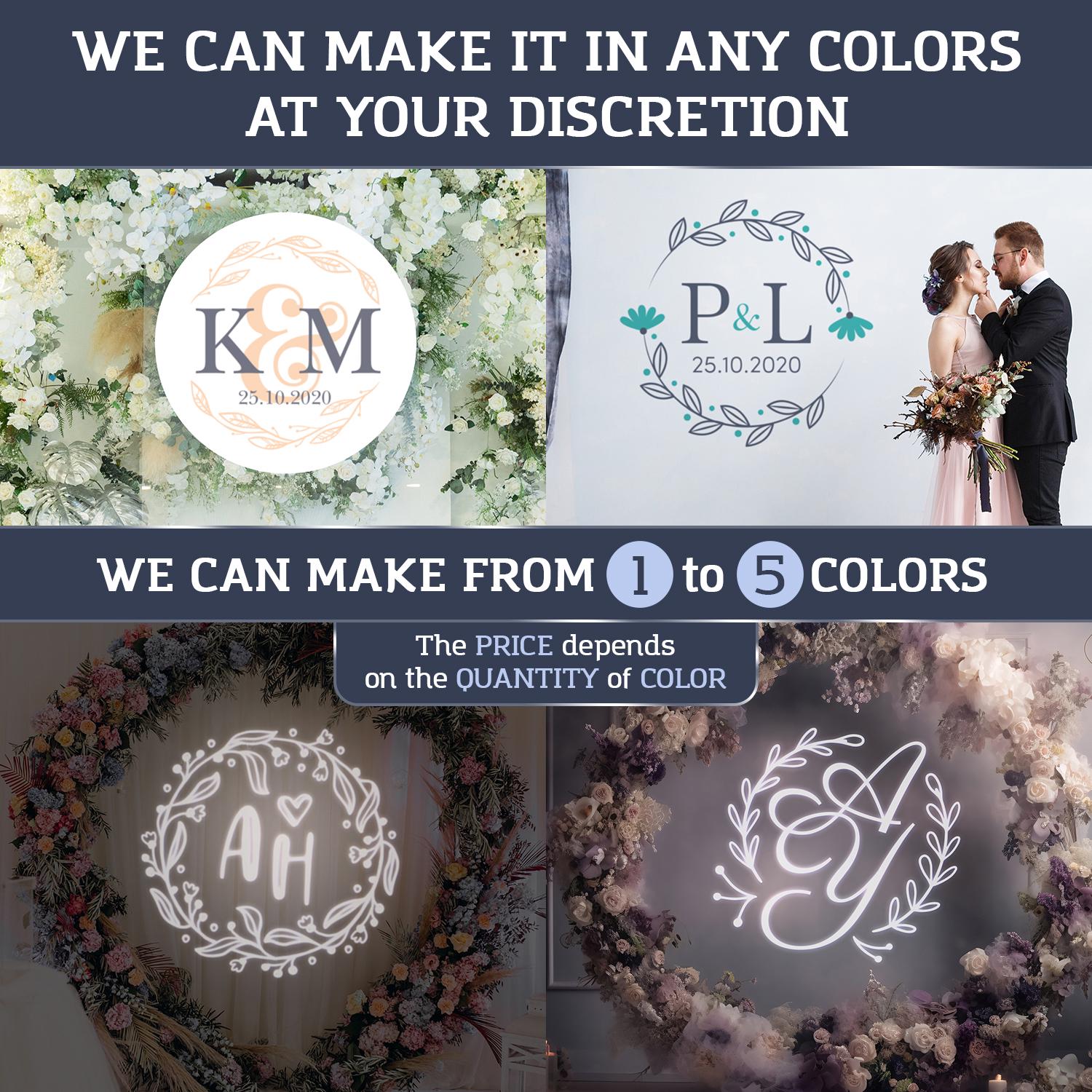 Projector Monogram Custom Wedding Gobo Projector Light,wedding Monogram Logo Projection ...