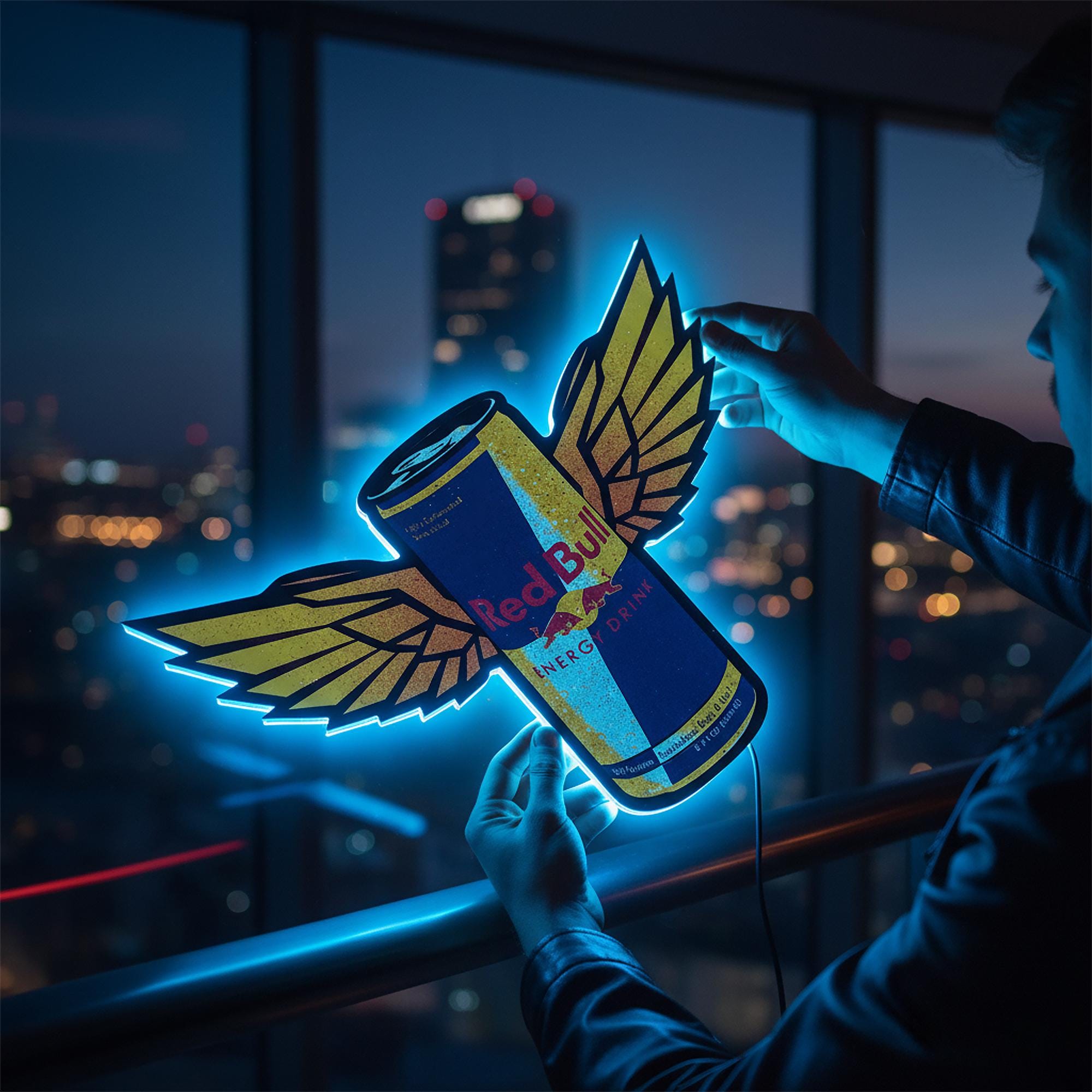 Red Bull Led Light - Etsy