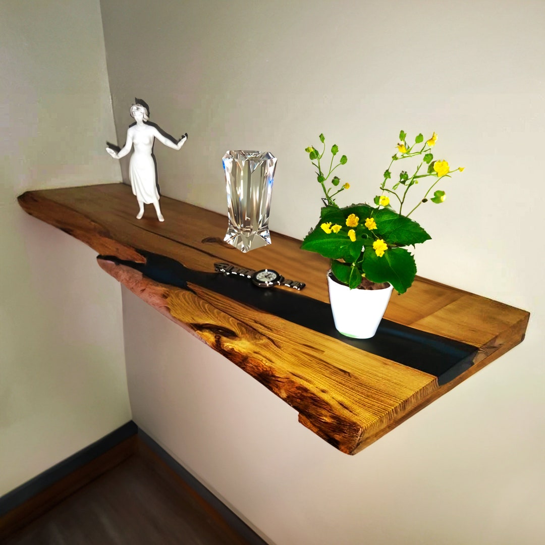 Floating Shelf Wood Living Room Custom Wood Floating Shelves Etsy