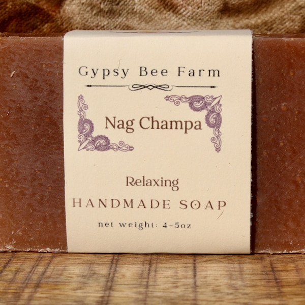 Nag Champa Soap, Boho Soap, Handmade Soap, Hippie Soap