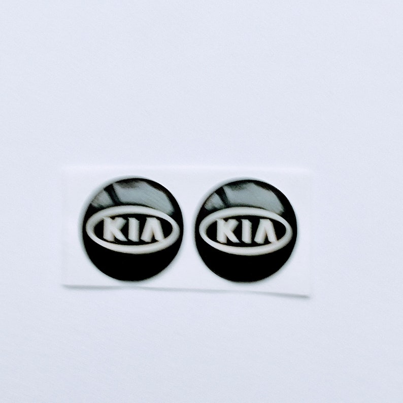 2x Ersatz 14MM Autoschlüssel Sticker für Kia Schlüssel Emblem Logo Radio Knöpfe 2x Ersatz 14MM Autoschlüssel Sticker für Kia Schlüssel Emblem Logo Radio Knöpfe