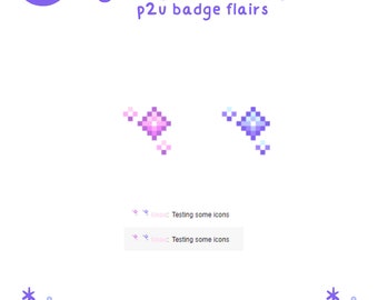 P2U Sparkle Badge Flairs