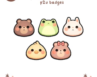 P2U Animal Friends Badge Set