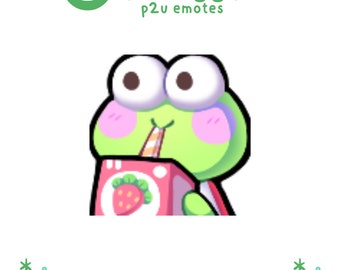 P2U Cute Kero Frog SIP Emote - Twitch, Discord, Youtube, Streaming