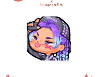 P2U Sombra Overwatch x Le Sserafim Emote - Twitch, Discord, Youtube, Streaming