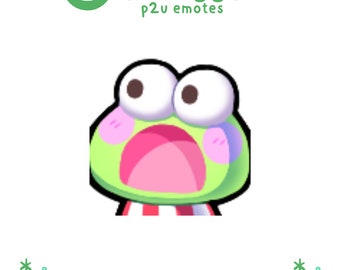 P2U Cute Kero Frog D Emote - Twitch, Discord, Youtube, Streaming