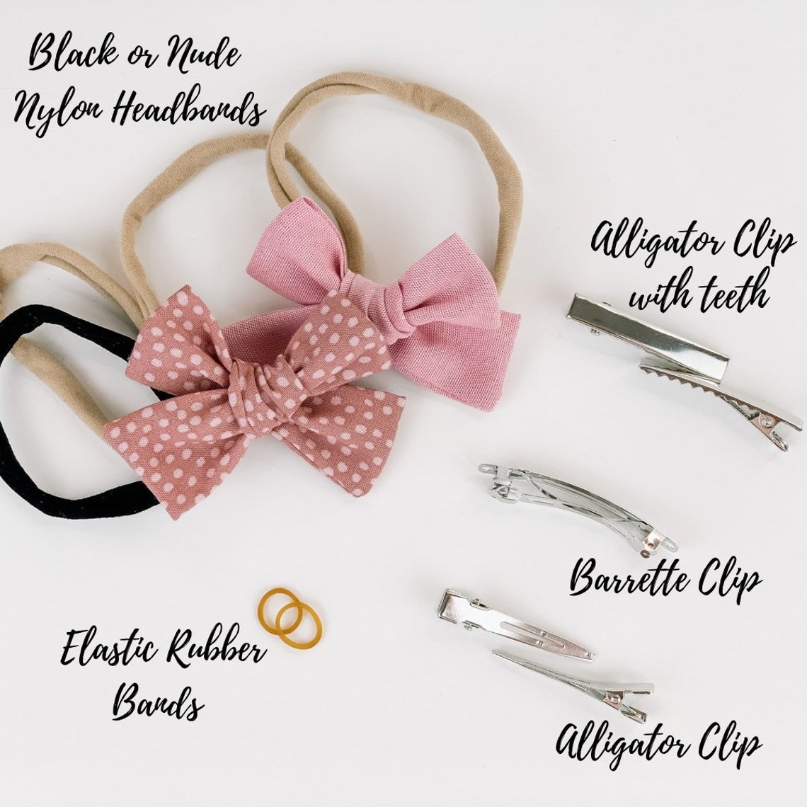 Dog Hair Bow Baby Hair Bow Hair Clip Fabric Bow Pink Bow Etsy