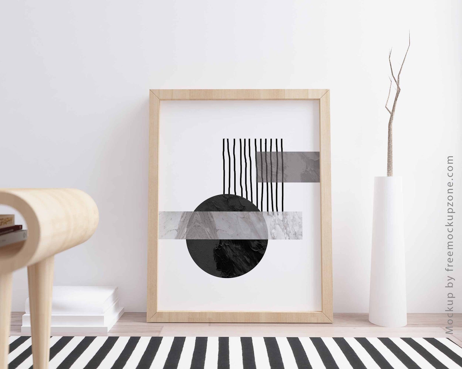 PRINTABLE Wall Art Black White Grey Abstract Art Etsy UK