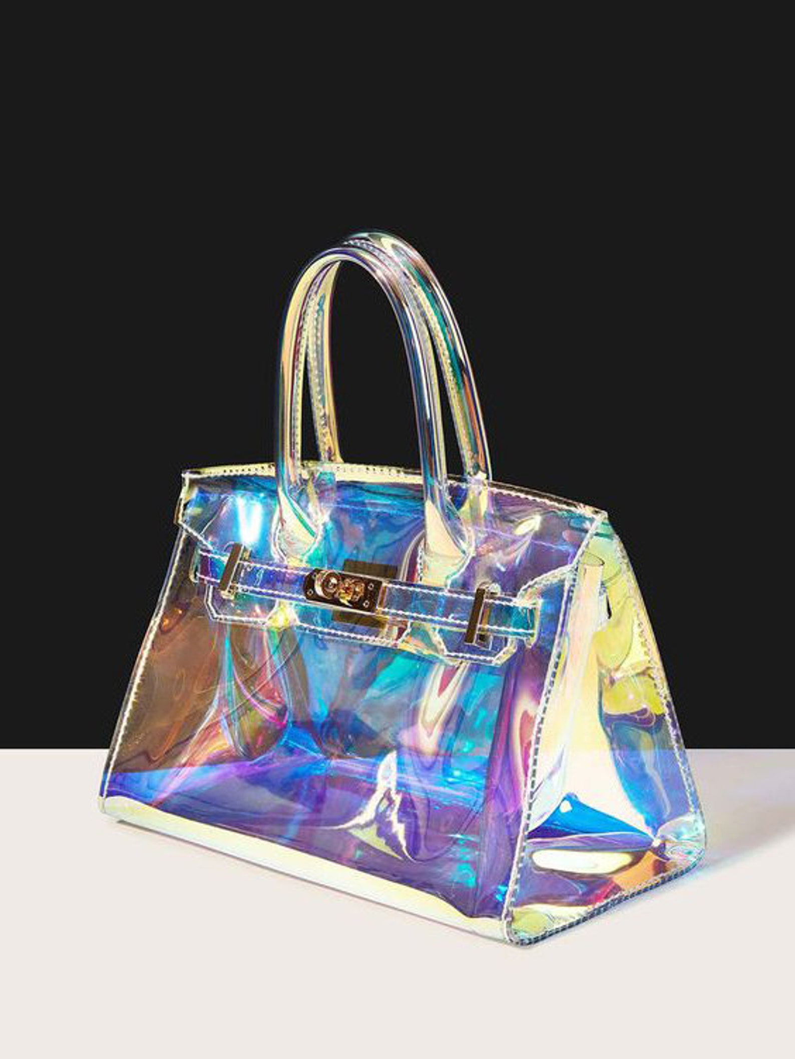 designer holographic purse