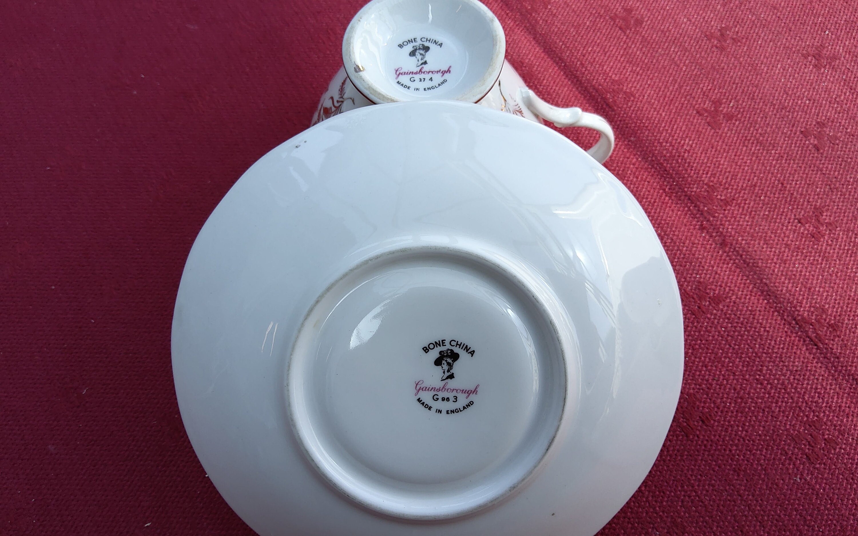 Gainsborough bone China tea set of 5 Rare & collectible Etsy