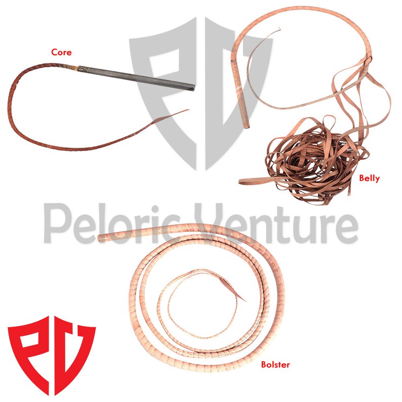 14 Feet 12 Plaits Cowhide Leather Whip
