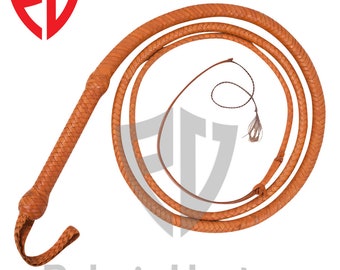 14 Feet 12 Plaits Cowhide Leather Whip