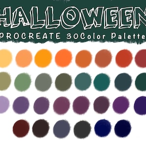 Halloween color - PROCREATE COLOR PALETTE | Procreate swatches, Pumpkin, for Procreate App, Digital Color Palette, Instant Download
