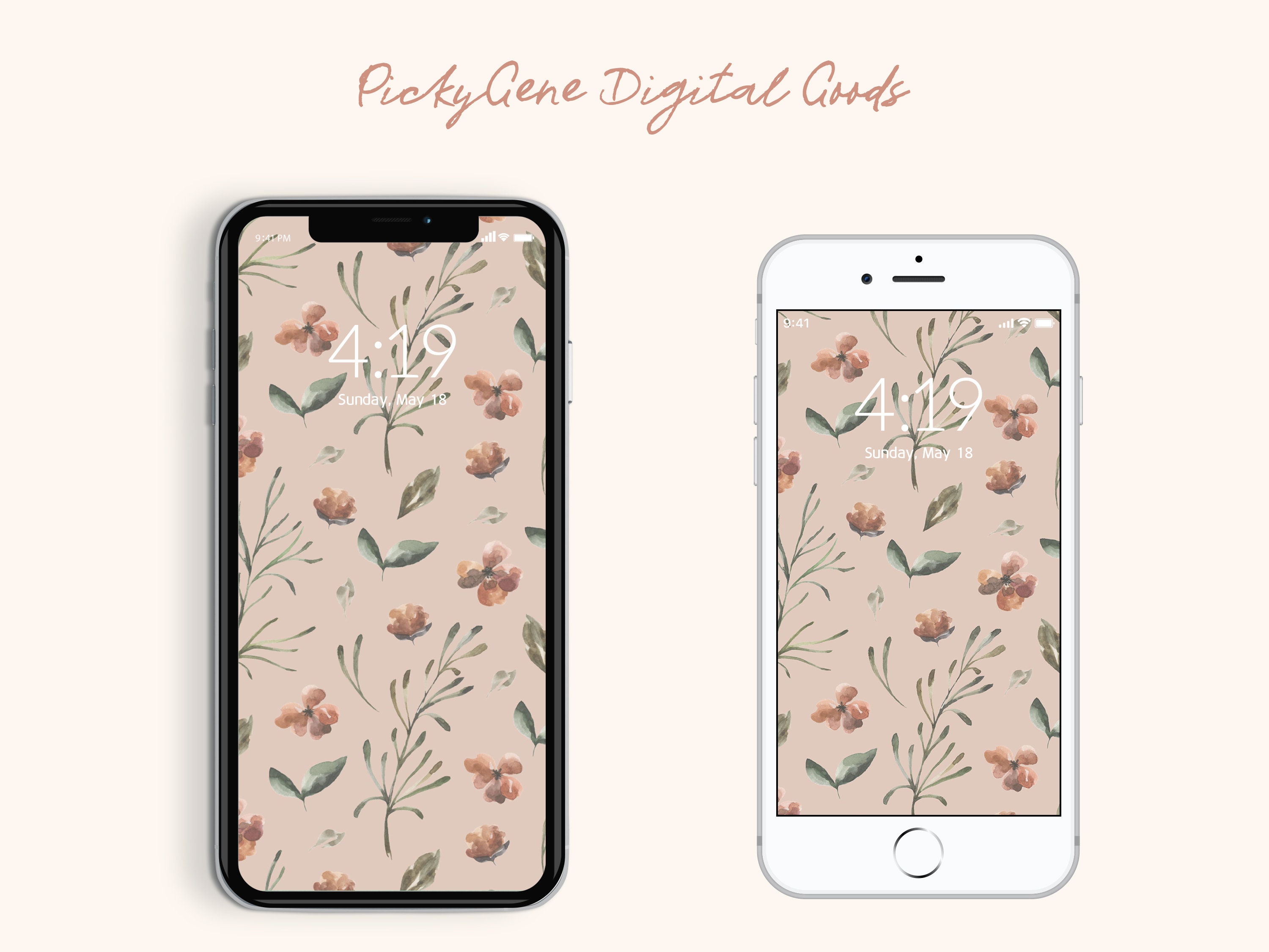 Floral Pattern Phone Wallpaper Minimalist Phone - Etsy Israel Floral Pattern Phone Wallpaper Minimalist Phone - Etsy Israel